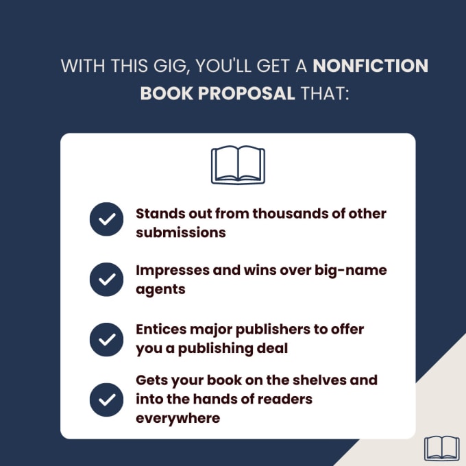 Gig Preview - Write your nonfiction book proposal