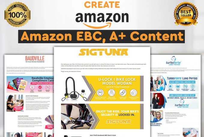 Gig Preview - Design professional amazon a plus content ebc