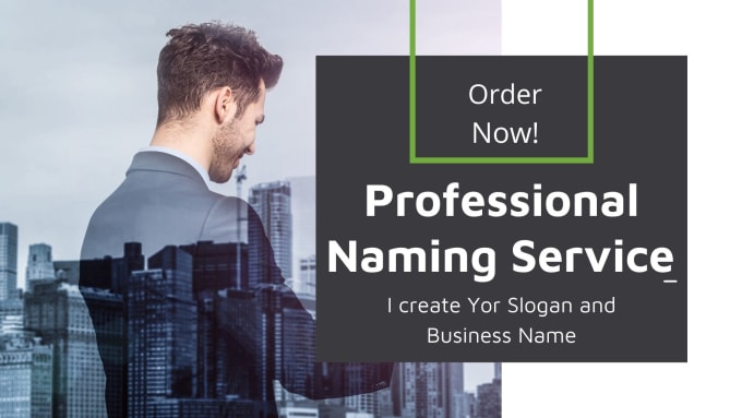 Gig Preview - Professionally create your business name, with tag line