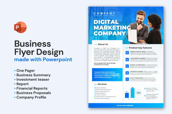 Gig Preview - Design one pager, executive summary in powerpoint