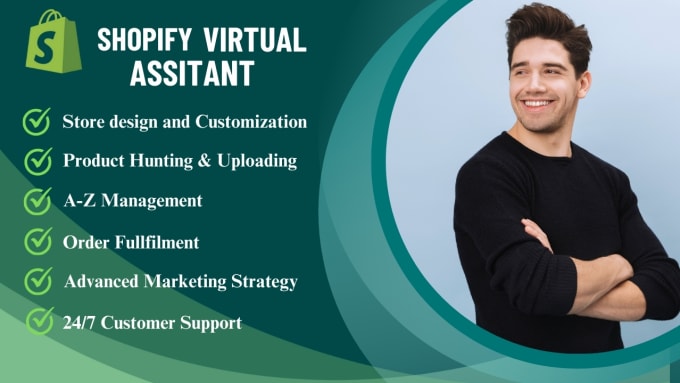 Gig Preview - Be your shopify virtual assitant