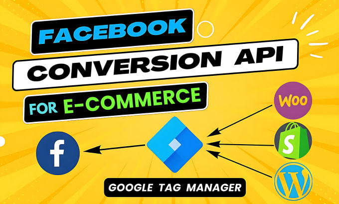 Gig Preview - Setup facebook pixel conversion API, shopify pixel, ga4 ecommerce tracking