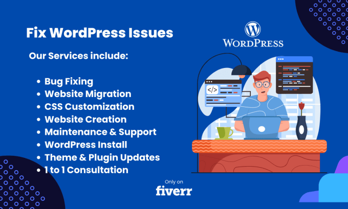 Gig Preview - Fix your wordpress issues and problems