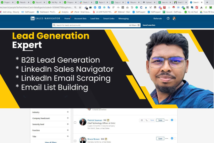 Gig Preview - Do customized email list building and b2b lead generation