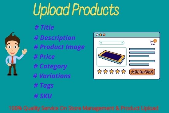 Gig Preview - Upload products or add products to any woocommerce store