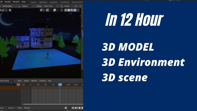 Bestseller - create 3d environment in 12hour