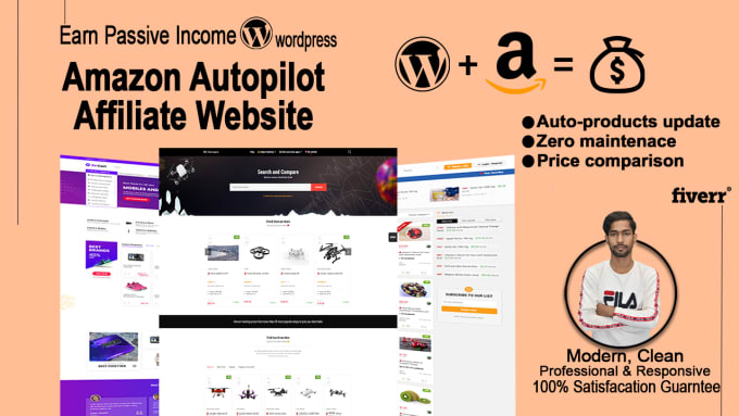 Gig Preview - Create amazon autopilot autoblog affiliate marketing website