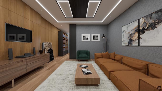 Gig Preview - Create interior design and realistic 3d rendering