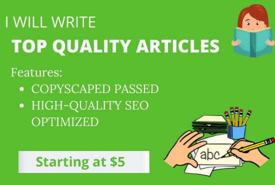 Gig Preview - Write a high quality SEO blog post