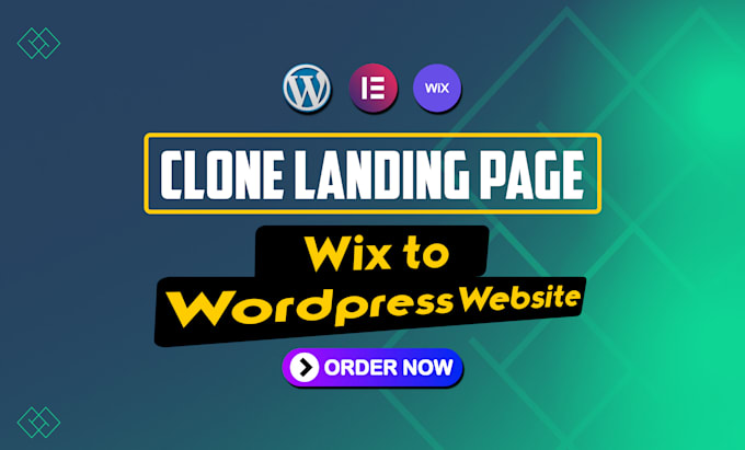 Gig Preview - Convert clone wix to wordpress landing page website