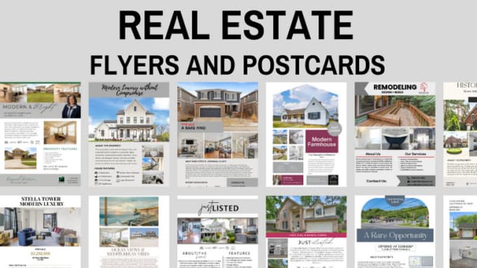 Gig Preview - Create an eye catching real estate flyer or postcard