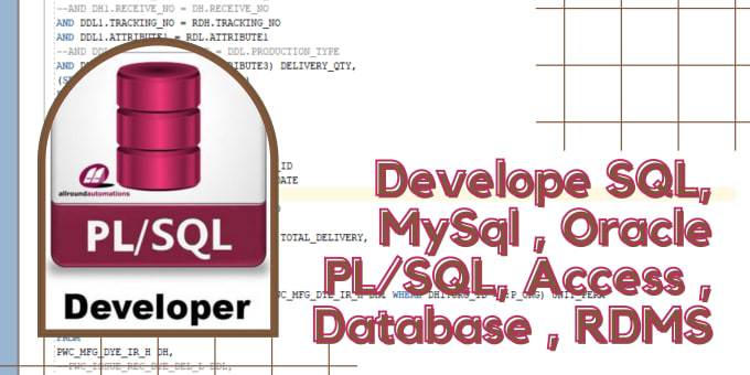 Gig Preview - Do sql, mysql , access, mssql queries and database design