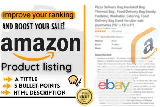 Gig Preview - Write top amazon listing SEO product descriptions with keyword research