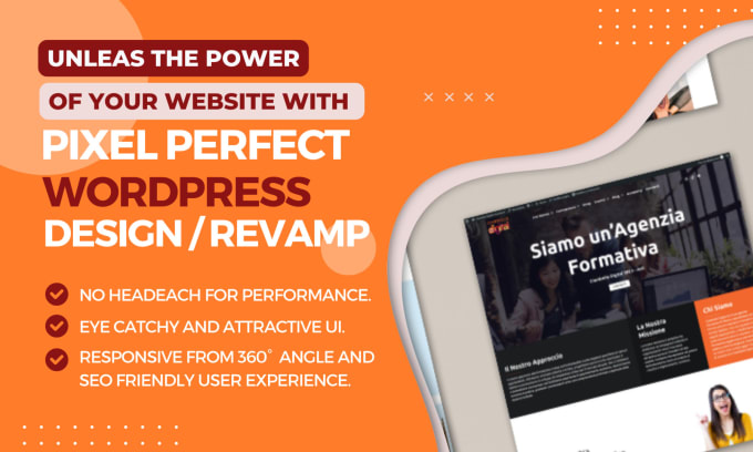 Gig Preview - Expertly design redesign and elevate your wordpress website with elementor