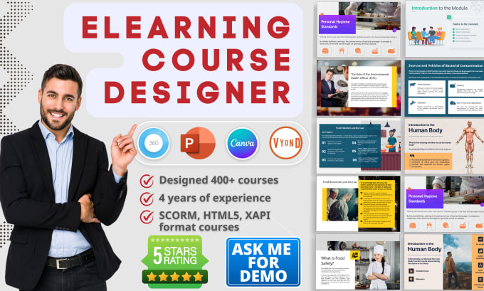 Gig Preview - Help to design engaging elearning course with articulate storyline