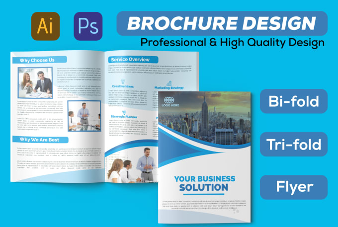 Bestseller - design bifold, trifold and pdf brochure