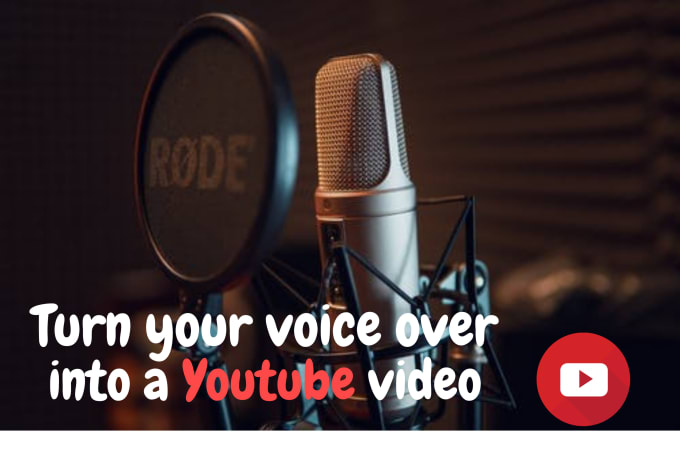 Gig Preview - Turn your voice over or audio into a youtube video