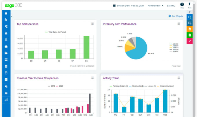 Gig Preview - Provide support on sage 300 erp