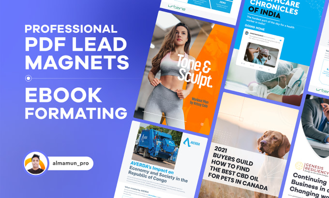 Gig Preview - Design your PDF lead magnet and ebook