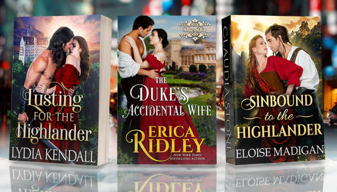 Gig Preview - Design historical romance book cover