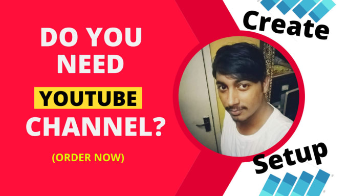 Gig Preview - Design create setup optimize youtube channel within 3 hours