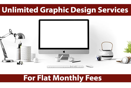 Gig Preview - Do unlimited graphic design services for one month