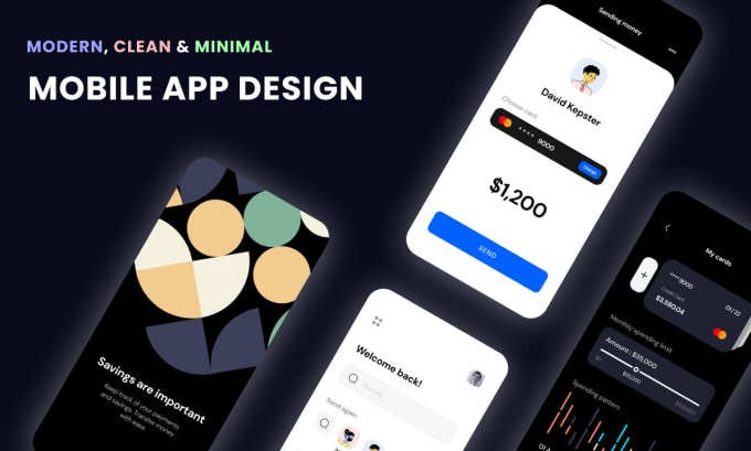 Gig Preview - Do UI UX design, modern mobile app design, mobile app UI UX