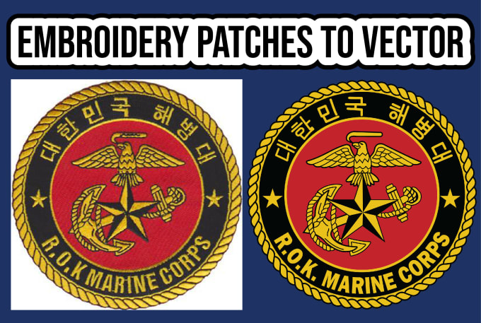 Gig Preview - Do embroidery patches convert into vector files