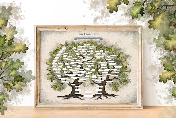 Gig Preview - Design personalized genealogy family tree poster for you