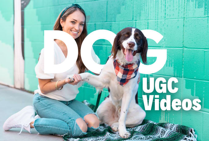 Gig Preview - Create dog product photos and ugc video ads