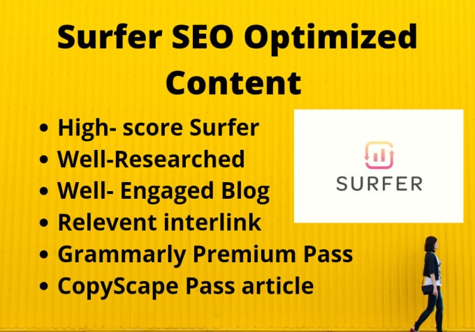 Gig Preview - Write surfer SEO optimized article blog content in 2 days