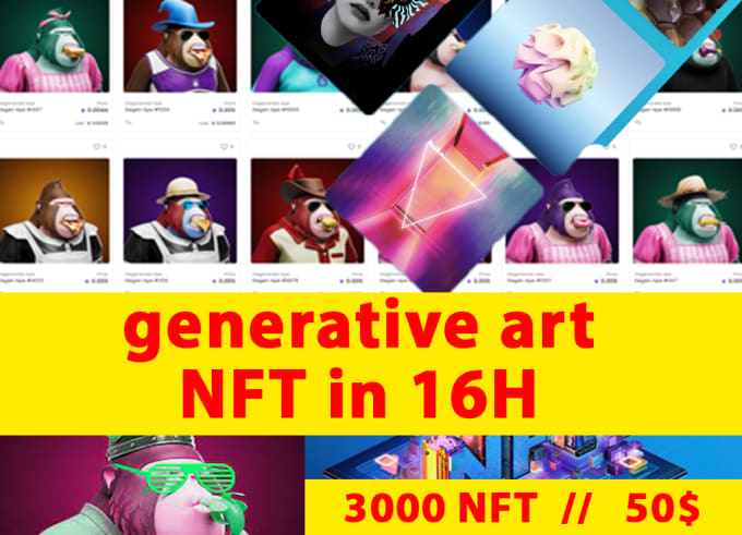 Bestseller - give you unique collection generative art in 16h