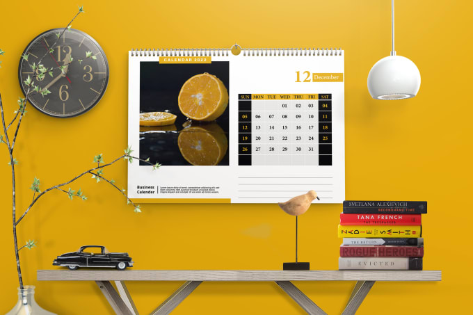 Gig Preview - Design personalized desk, wall, and table calendar for digital and print use