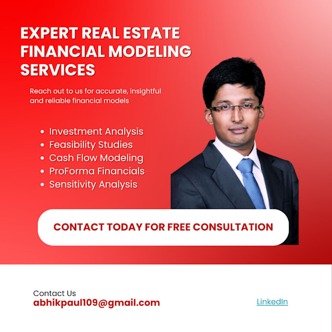 Gig Preview - Create or analyse a real estate financial model