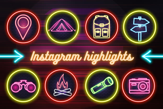 Gig Preview - Create personalized instagram highlight covers and icons