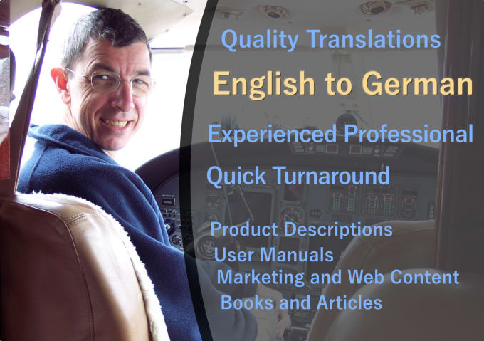 Bestseller - translate technical content from english to german