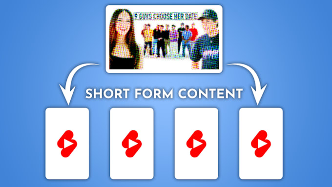 Gig Preview - Transform your long youtube videos into shorts