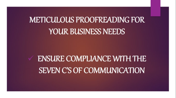 Gig Preview - Proofread and edit business documents