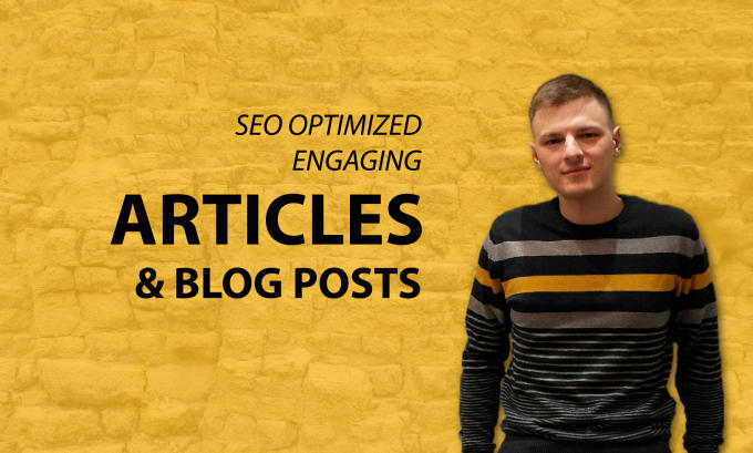 Gig Preview - Write SEO articles and blog posts on any topic