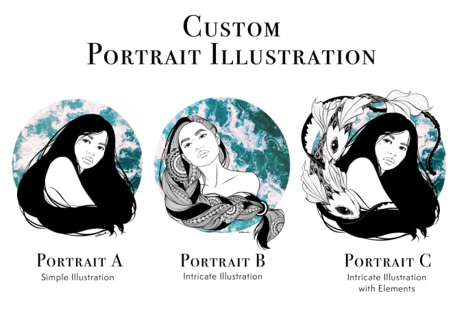 Gig Preview - Draw aesthetic portrait from your photo perfect for gifts