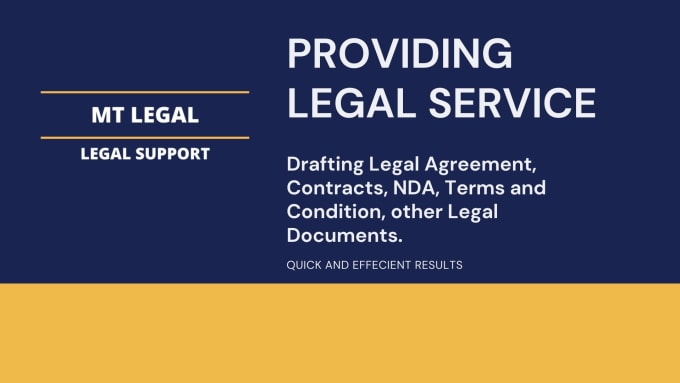 Gig Preview - Draft and review contracts, agreements and legal documents