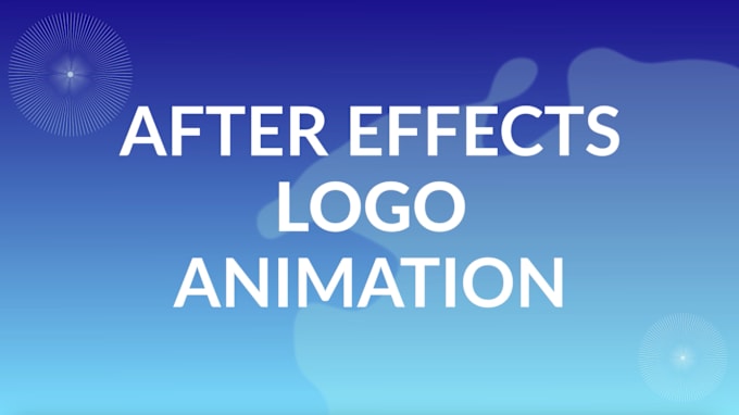 Gig Preview - Create a logo animation for you