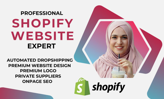 Gig Preview - Build shopify store design, shopify website, dropshipping shopify