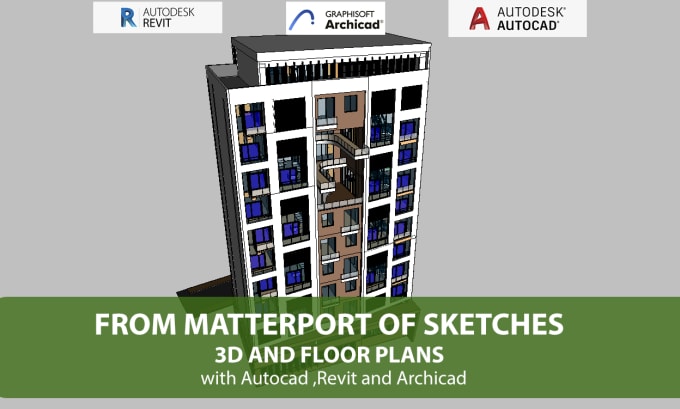 Bestseller - draw matterport 3d floor, exterior, interior model revit