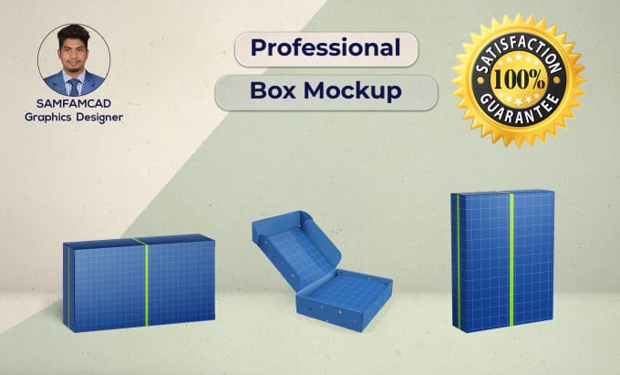 Gig Preview - Design professional mailer box and 3d box mockup within 12hr