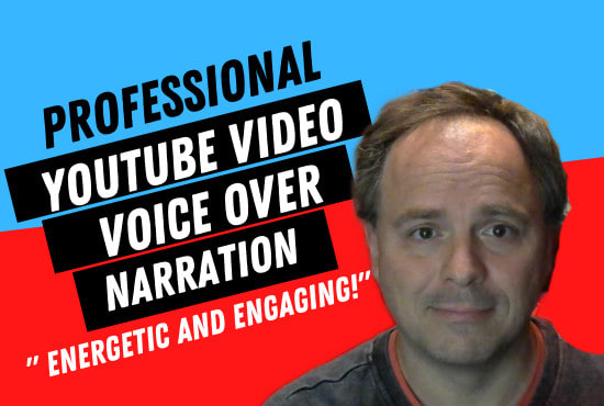 Gig Preview - Be your professional video voice over narrator in american english for youtube