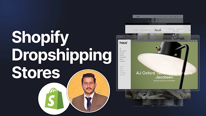 Gig Preview - Create shopify dropshipping store design and  shopify website