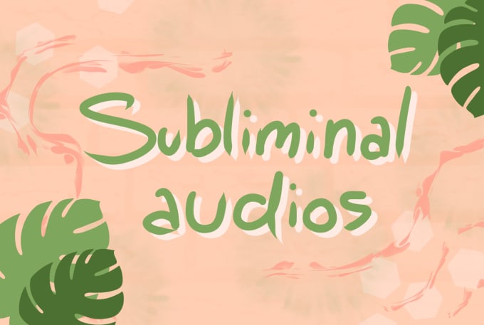 Bestseller - make a custom subliminal audio for you