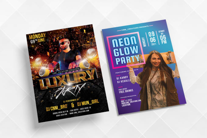 Gig Preview - Design professional club, party, dj, event flyers