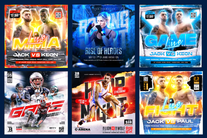 Gig Preview - Design any sports flyer or poster for you